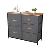 DS BS 5 Drawers Steel Frame Fabric Storage Tower