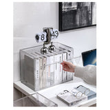 DS BS Clear Stackable Plastic Storage Case with Magnetic Lid