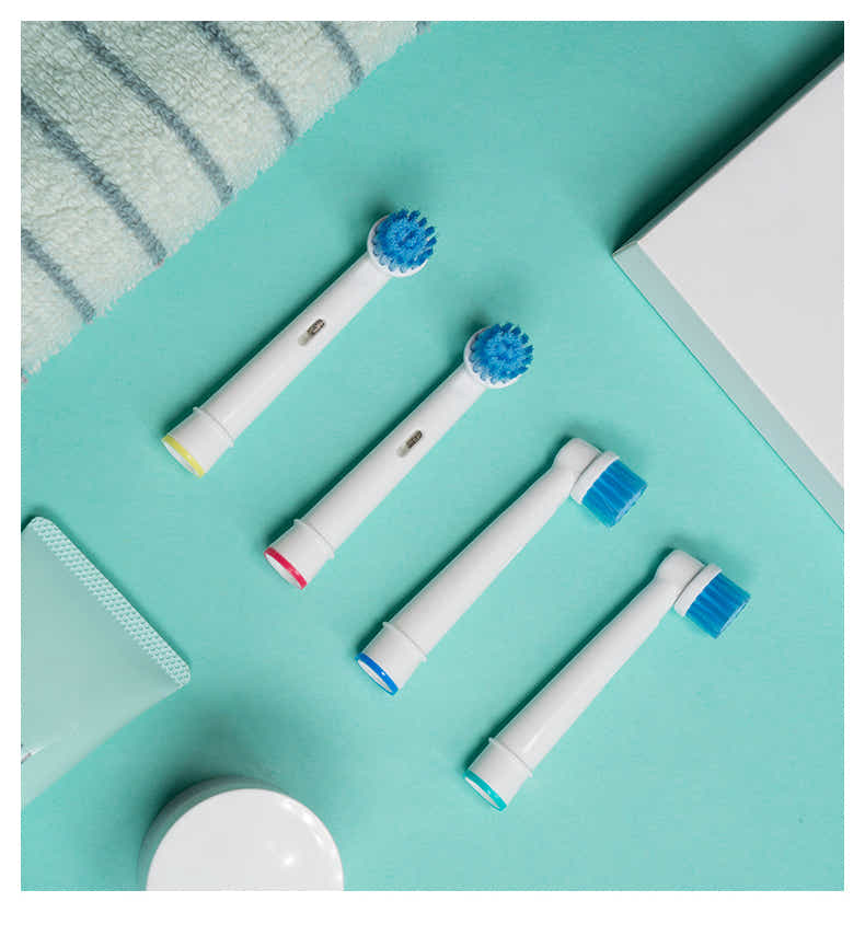 DS BS 8pcs Sensitive Clean Brush Heads for Oral B