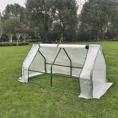 DS BS Mini Garden Plant Flower Greenhouse with Roll Up Curtains Door 120cm