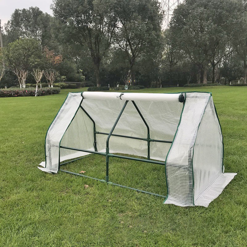 DS BS Mini Garden Plant Flower Greenhouse with Roll Up Curtains Door 120cm