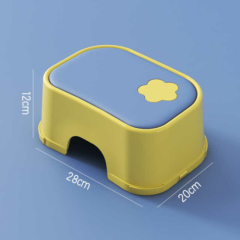 DS BS  2-in-1 Practical Non-Slip Step Stool for Kids-Blue