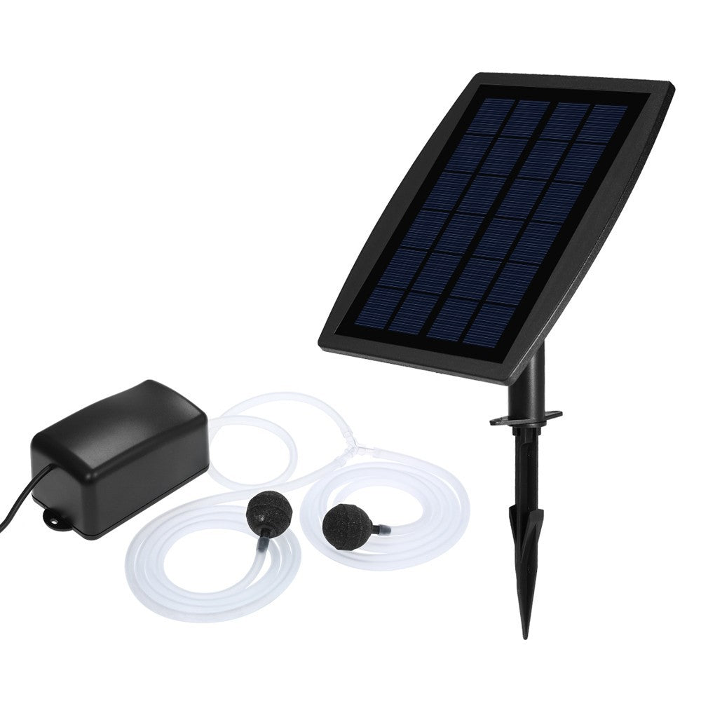 DS BS Solar Powered Oxygen Air Bubble Fountain Pump