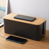 DS BS Cable Management Box with Bamboo Lid-XL