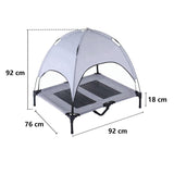 DS BS Elevated Outdoor Dog Bed with Canopy-L