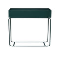 DS BS Indoor Metal Tall Rectangle Tray Plant Pot Stand-Green