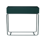 DS BS Indoor Metal Tall Rectangle Tray Plant Pot Stand-Green