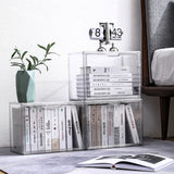 DS BS Clear Stackable Plastic Storage Case with Magnetic Lid