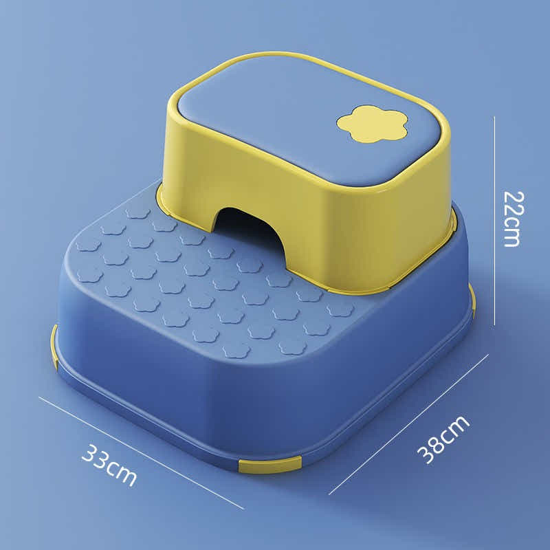 DS BS  2-in-1 Practical Non-Slip Step Stool for Kids-Blue