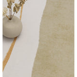 DS BS Modern Abstract Non-Shedding Area Rug Semi-Sun 120X160CM