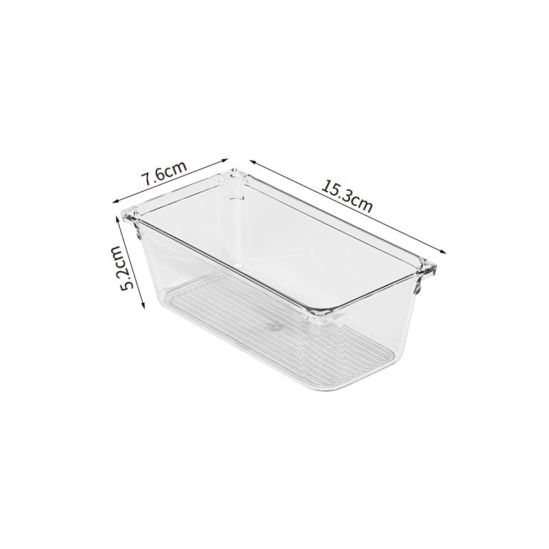 DS BS 16Pcs Mixed Sizes Rectangular Clear Storage Box