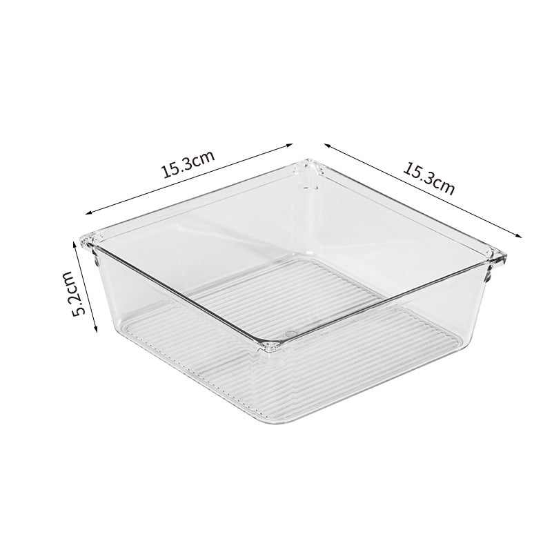 DS BS 16Pcs Mixed Sizes Rectangular Clear Storage Box