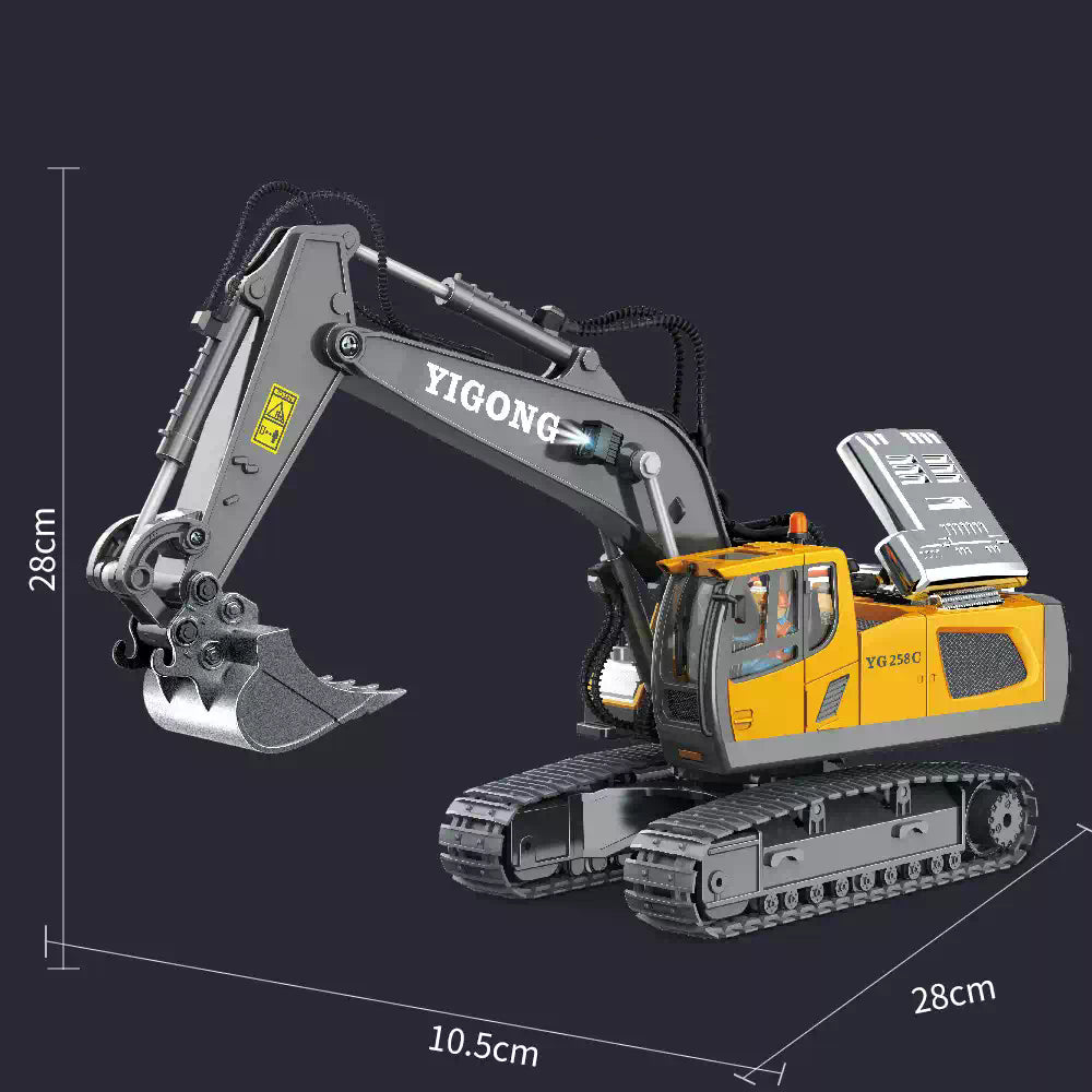 DS BS  11 Channel Remote Control Excavator Toy