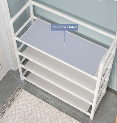 DS BS 5 Tier Multifunctional Hat Rack Shoes Rack Hall Tree-Black