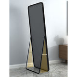 DS BS Aluminum Alloy Frame Round Corner HD Full Size Body Mirror 160x50 cm