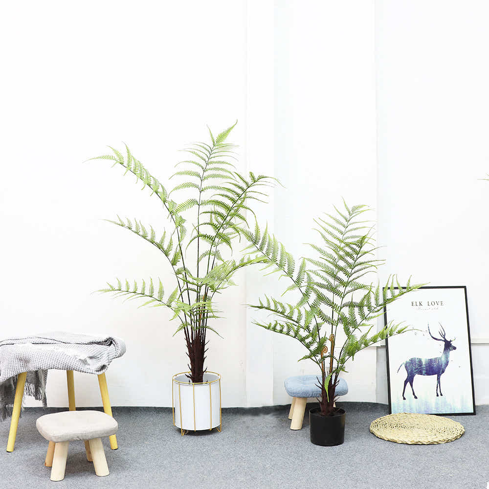 DS BS Artificial Plastic Tropical Palm Tree Pteridophytes-130CM