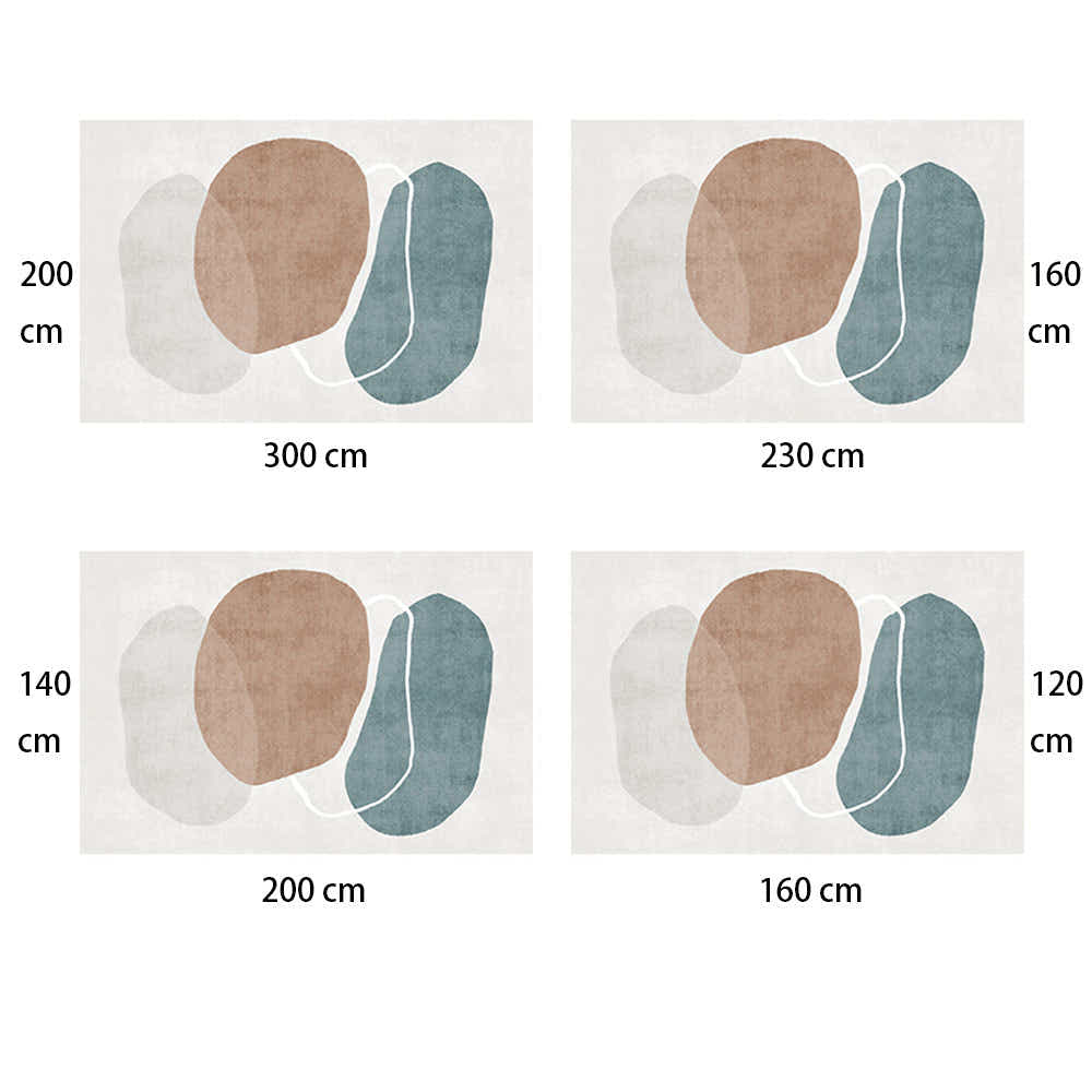 DS BS Modern Abstract Non-Shedding Area Rug Stream 160X230CM