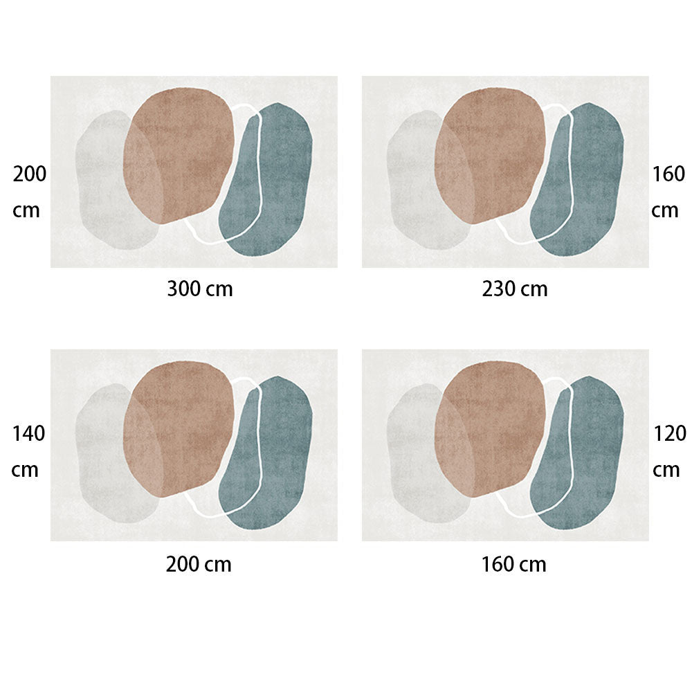 DS BS Modern Abstract Non-Shedding Area Rug Stream 140X200CM
