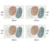 DS BS Modern Abstract Non-Shedding Area Rug Stream 140X200CM