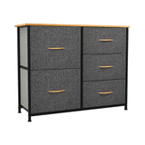 DS BS 5 Drawers Steel Frame Fabric Storage Tower