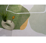 DS BS Modern Abstract Non-Shedding Area Rug Semi-Sun 120X160CM