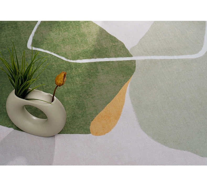DS BS Modern Abstract Non-Shedding Area Rug Semi-Sun 140X200CM
