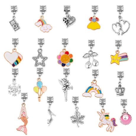 DS BS 63 Pcs DIY Charm Bracelet Making Kit-Multicolor