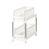 DS BS 2 Tier Bathroom Kitchen Countertop Pull Out Cabinet Organizer