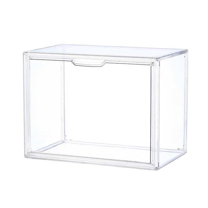 DS BS Clear Stackable Plastic Storage Case with Magnetic Lid