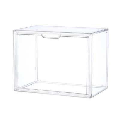 DS BS Clear Stackable Plastic Storage Case with Magnetic Lid