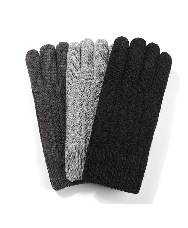 DS BS Windproof Outdoor Full Finger Touch Screen Gloves XL-Black