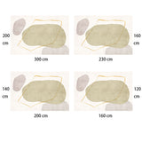 DS BS Modern Abstract Non-Shedding Area Rug Summer 120X160CM
