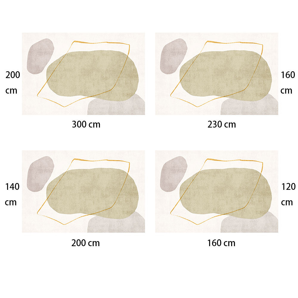 DS BS Modern Abstract Non-Shedding Area Rug Summer 120X160CM