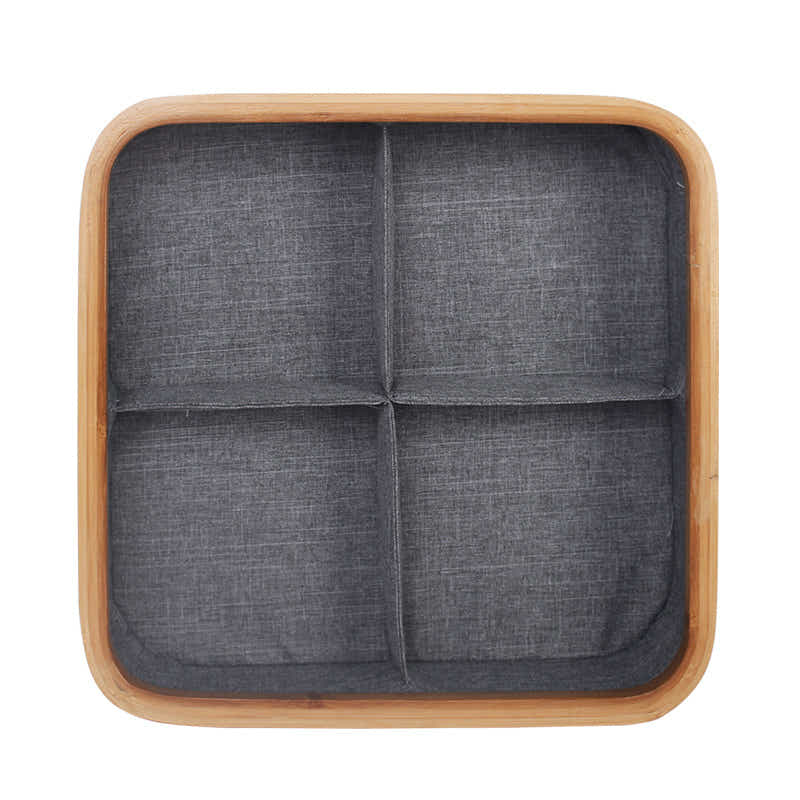 DS BS 4 Cell Non-Lidded Square Underwear Storage Basket