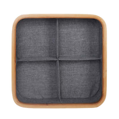 DS BS 4 Cell Non-Lidded Square Underwear Storage Basket