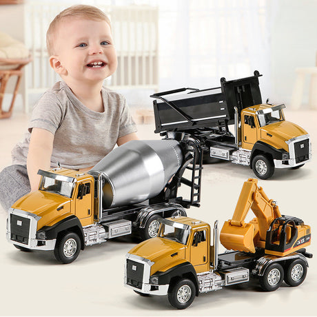 DS BS Metal Team Engineering Vehicle Model Toys Set