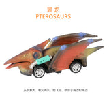 DS BS 6 Pack Pull Back Dinosaur Toys Race Car Set