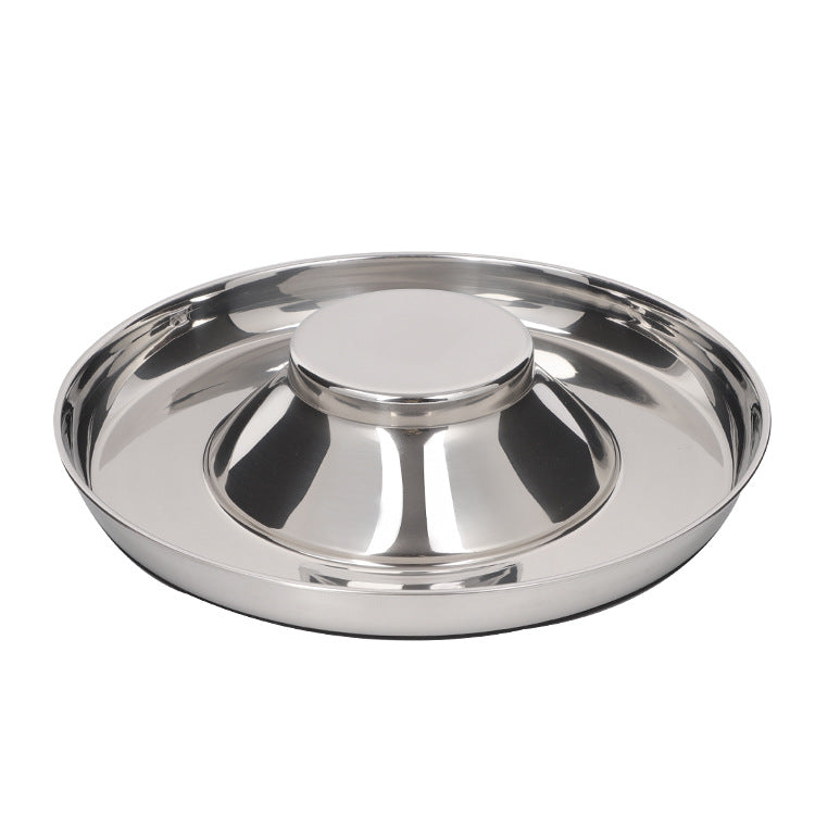 DS BS Stainless Steel Slow Feeder Dog Bowls-34CM