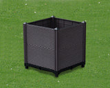 DS BS Metal Garden Arbor Wedding Arch Rack Stand with 2 Planting Box