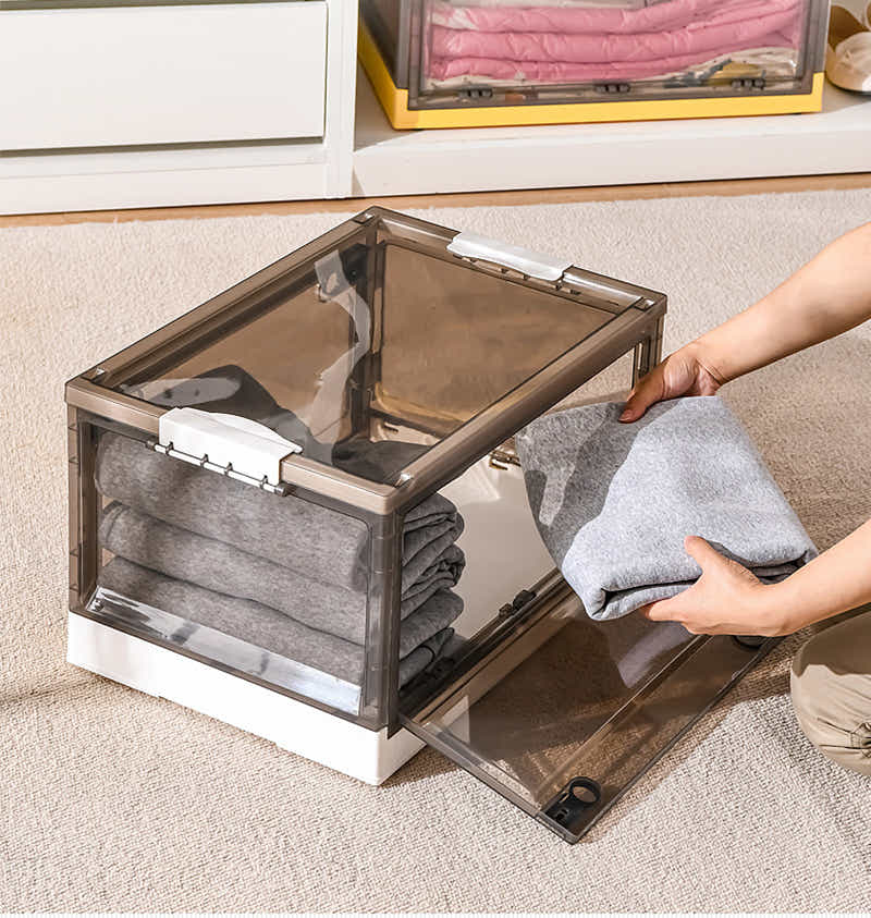 DS BS 55L Closets Foldable Stackable Storage Box