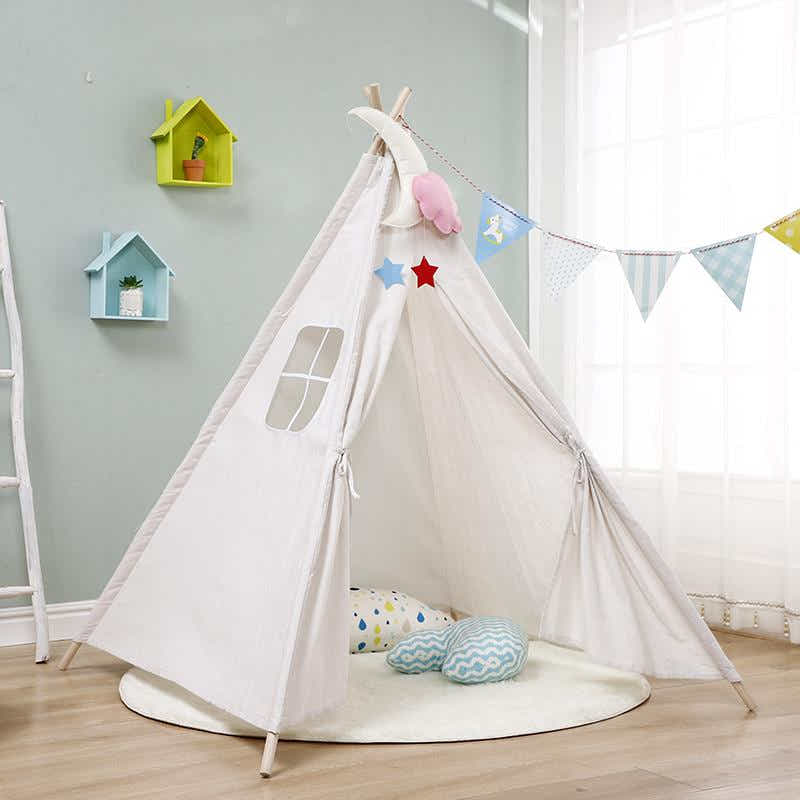 DS BS Kids Natural Cotton Teepee Play Tent