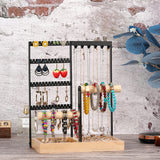DS BS 4-Tier Hanging Jewelry Organizer Necklace Stand Holder