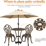 Ornato Bistro Set Cast Alum.