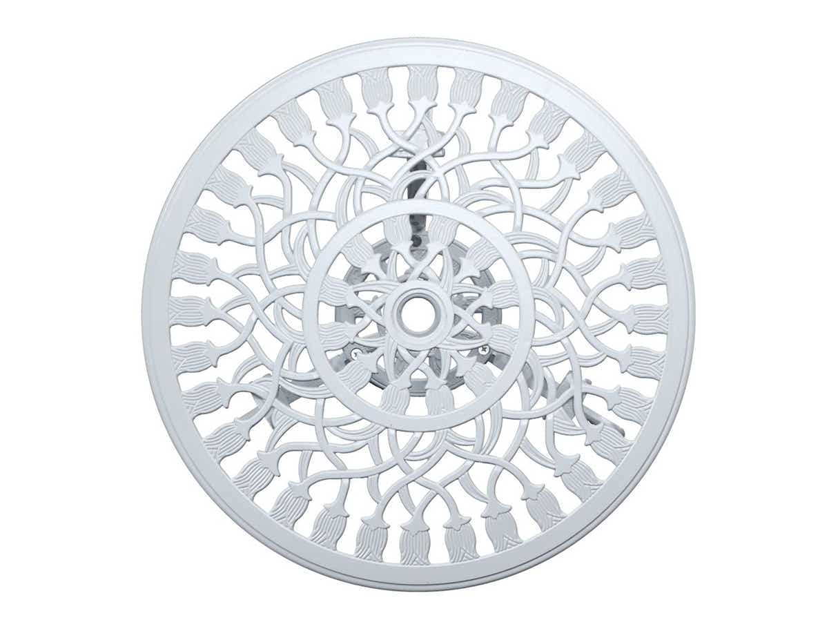 Ornato Cast Aluminum Bistro Set – White