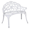 DS Ornato Garden Bench Cast Alum. White