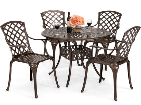DS Dining Set 5Pc Cast Alum.