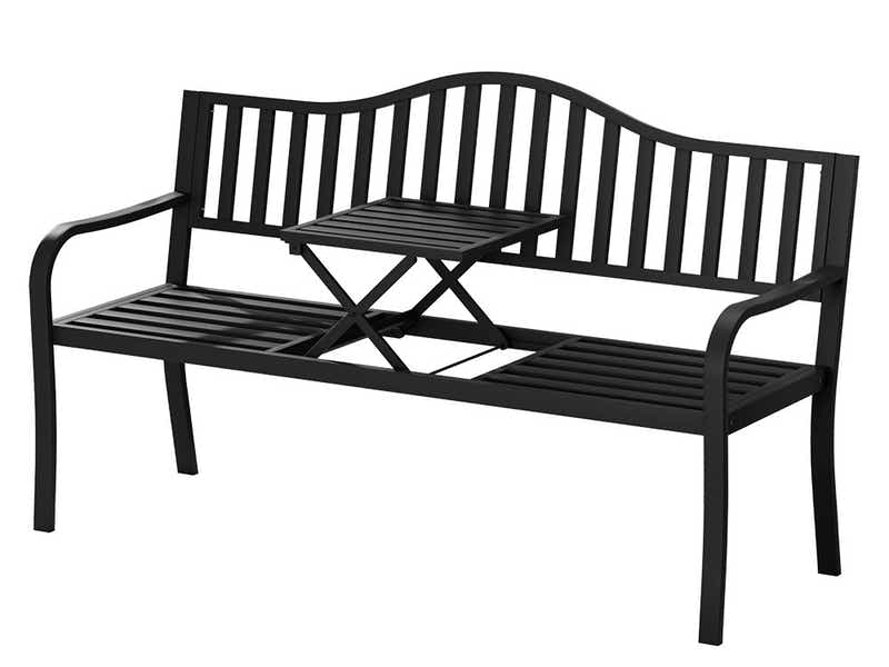 Arteferro Garden Bench with Fold Table