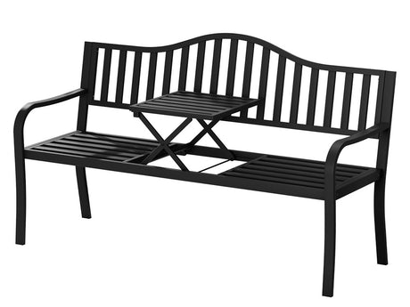 DS Arteferro Garden Bench with Fold Table