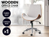 Bentwood Office Chair Fabric Grey