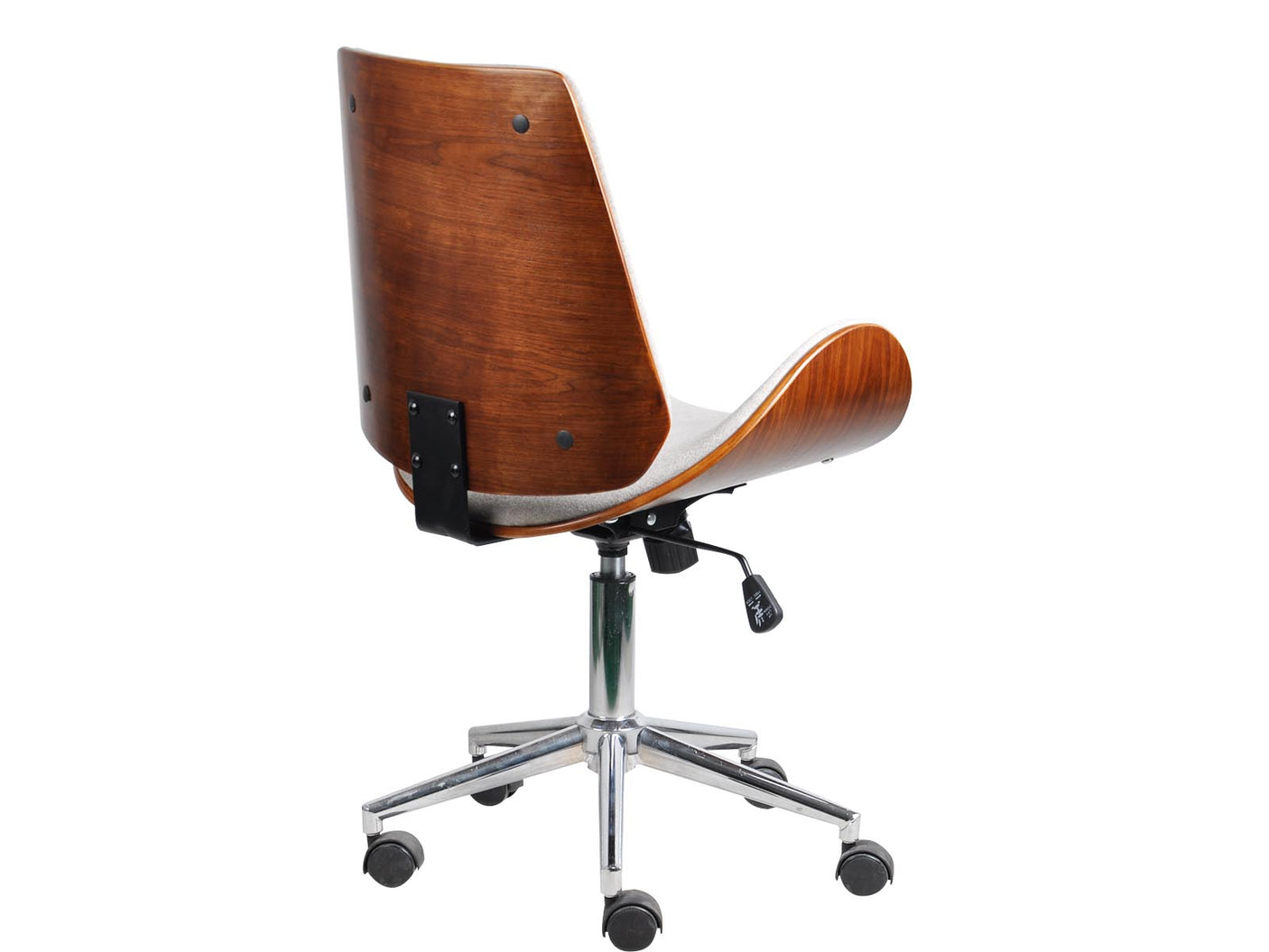 Bentwood Office Chair Fabric Grey